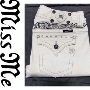 Miss Me White Jeans